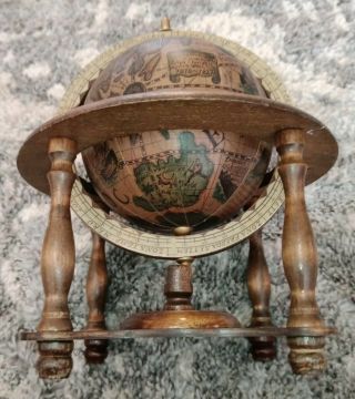 Vintage Italian Style Old World Globe w/ Zodiac Symbols Traditional Style Decor 3