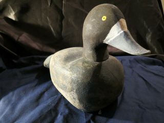 Antique Wood Carved Duck Decoy Hand Painted 14 "