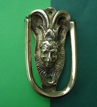 Vintage Brass Devil Door Knocker Marked Ypres And Made In Belgium Green Devils?