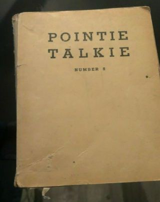 Rare Wwii Us Aaf Army Air Force Cbi Pilot Pointie Talkie Hand Book Number 5