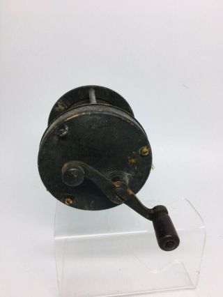 Antique Vintage Brass Fishing Reel Early S Handle