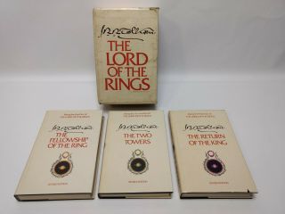Tolkien Lord Of The Rings Trilogy Rare Box Set 1965 Revised Edition 1978 Ed Lotr