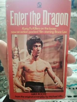 Enter The Dragon Mike Roote Rare Film Movie Tie In Paperback 1974 Bruce Lee