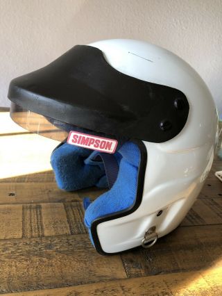 Vintage Simpson Veronica Cruiser Race Helmet Size 7 1/2