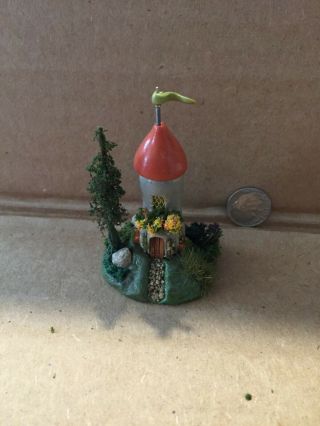 Handmade Miniature Tall Fairy House Vintage Ooak By O 