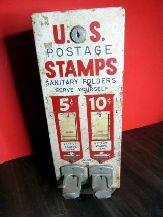 Antique Postage Stamp Vending Machine Advertising 1933 Table Top Rare