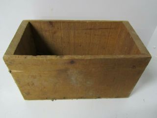 Antique Hand Made Wood Boxes 12 - 1/4 " X 6 - 1/4 " X 6 - 3/4 " Tall