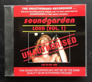 Soundgarden ‘loud Vol.  1 Unauthorised Live In Usa 1998 
