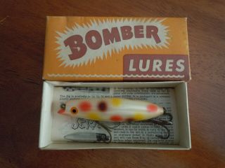 Vtg Bomber Lure 4420 Jerk With Box/papers