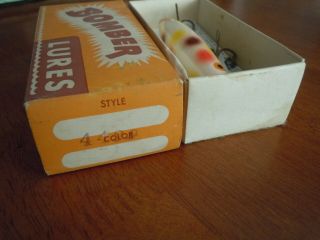 vtg Bomber lure 4420 Jerk with box/papers 2