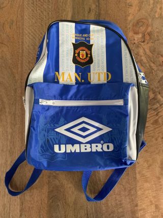 Rare Vintage Manchester United 93/94 Champions Backpack