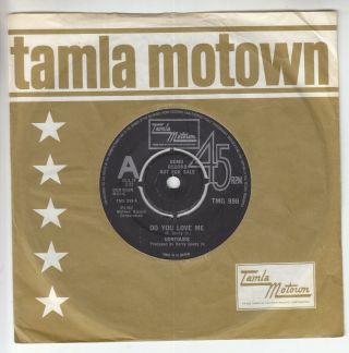 Contours Do You Love Me / Determination Rare 70’s Tamla Motown Demo Ex Vinyl