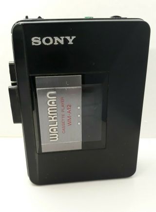Vintage Sony Walkman Wm - A12 Stereo Cassette Player - Rare