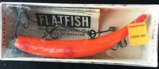 Flatfish 161 Lure Helin Tackle Co Detroit Mich Box Paperwork