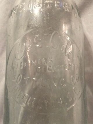 Straight Sided Coca - Cola Slug Plated Soda Bottle Charleston,  South Carolina Rare