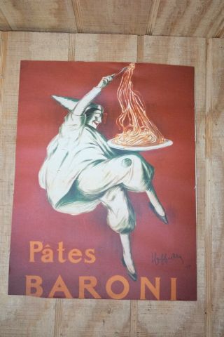 Vintage Italian Advertising Pates Baroni 1921 Print Advertising