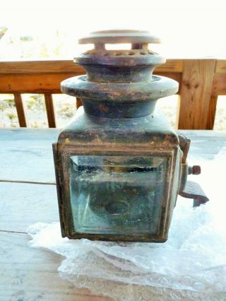 Antique Horse Coach Driving Carriage Lamp/ Lantern - Clear & Red Glass Project