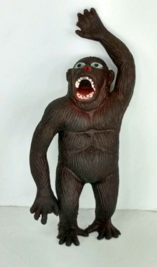 Vintage Rubber Gorilla Hong Kong Jiggler Toy King Kong Ape Ko Rare 8 " Figure