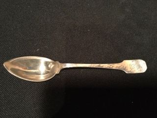 Antique Shreve & Co 1909 Sterling Silver Norman Hammered Pattern Fruit Spoon