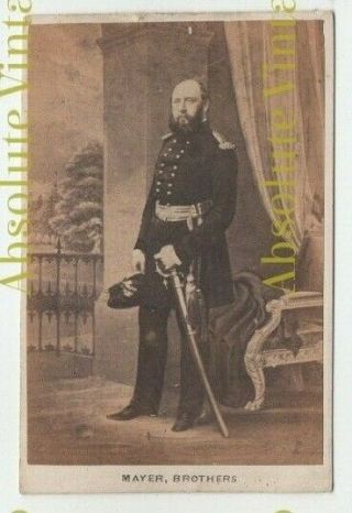 Military Cdv Photo Prince George Duke Of Cambridge Mayer Bros.  Antique C.  1860