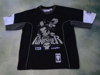 Rare Marvel The Punisher By Johnny Blaze 97 Jersey Size L.