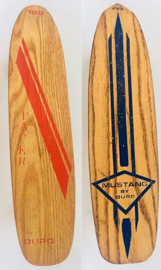 1960s Vintage Duro Sidewalk Surfboards,  2 Wooden Skateboards Nos 60 