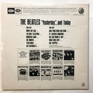 The Beatles ‎– Yesterday And Today LP Vinyl Record Rare Capitol Orig 1966 EX NM 2