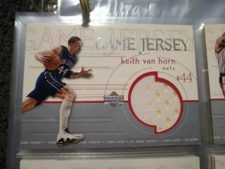 1999 - 00 Upper Deck Ud Game Jersey Keith Van Horn Gj7 Rare Hot