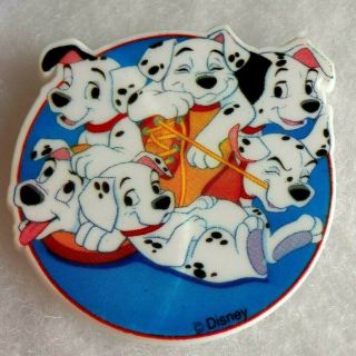 Rare Vintage Disney 101 Dalmatians Puppy Puppies Dog Shoe Plastic Pin Brooch
