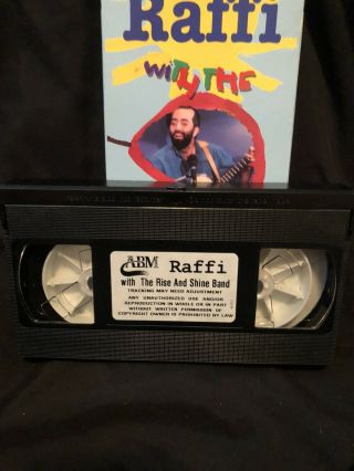 VHS RAFFI with the RISE AND SHINE BAND Video Tape 1993 ABM Children ' s Music RARE 3