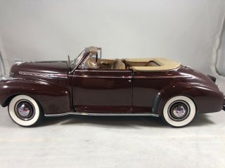 Danbury 1941 Chevy Special Deluxe Convertible Le Maroon 1:24 Rare