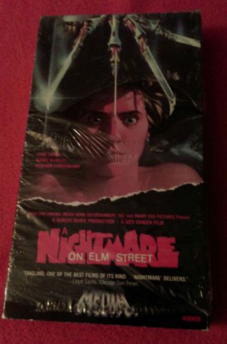 A Nightmare On Elm Street (vhs) Media Release.  Rare.  Halloween Special