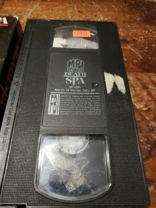 Death Spa Uncut Movie Rare OOP VHS 1988 Cult Horror Trash Video Tape 2