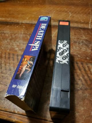 Death Spa Uncut Movie Rare OOP VHS 1988 Cult Horror Trash Video Tape 3