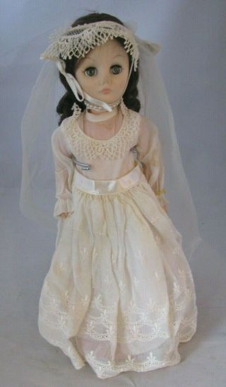 Vintage Effanbee Doll 15 Inches Wedding Bride Ca 1970 Sleep Eyes 1678