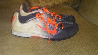Ds Mens,  Rare 2009 Nike Orange/grey/white Track/field Bowerman Series Sz 12 Shoe