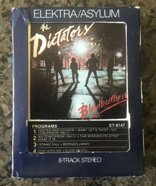 The Dictators - Bloodbrothers - Asylum Records 8 - Track Tape Rare