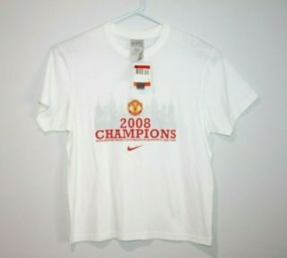 Nike Manchester United 2008 Champions Tee Nwt Flawed Rare Man U