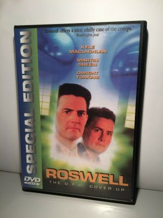 Roswell: The U.  F.  O.  Cover - Up (r1 Dvd) Rare Kyle Maclachlan Martin Sheen Usa