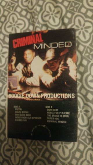 Bdp Boogie Down Productions Criminal Minded Og Rare (big Name Version) Rap.