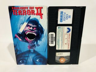 Trilogy Of Terror Ii Vhs Paramount Horror Rare Dan Curtis Lysette Anthony Zuni