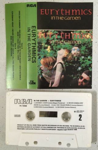 Eurythmics Very Rare Spanish Cassette In The Garden Annie Lennox First Album
