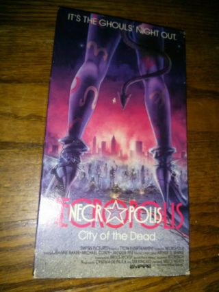 Necropolis City Of The Dead Vhs Horror Rare Zombies Gore