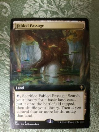 Magic The Gathering Throne Of Eldraine Fabled Passage Extended Art Rare 391