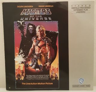Masters Of The Universe (1987) Laserdisc He - Man Skeletor Dolph Lungren Cult Rare