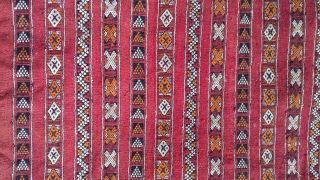 Small Azilal Berber Carpet/rug Moroccan Kilim Hand Woven Wool Rug Tapis Vintage
