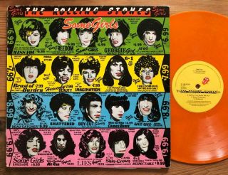 The Rolling Stones Some Girls 5 C062 - 61016 Lp Netherlands Rare Orange Vinyl