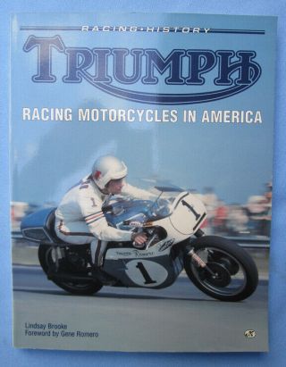 Triumph Racing Motorcycles In America Rare Book Flat Track Desert Tt Vintage Oop