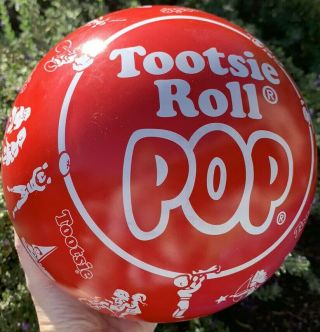 Vintage Antique Metal Tootsie Pop Candy Advertisement Display Tin Estate Litho