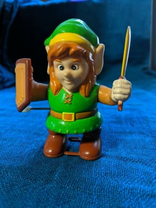 Link From Legend Of Zelda Nintendo Nes 1989 Wind - Up Vintage Toy Figure Rare